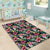 Tropical Flowers, Palm And Leaves Area Rug - AH - Polynesian Pride