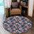 Tropical Grey Round Carpet - AH Round Carpet Luxurious Plush - Polynesian Pride