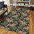 Tropical Hibiscus Monstera Leaf Area Rug - AH - Polynesian Pride