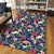 Tropical Hibiscus Red And Plumeria White Area Rug - AH - Polynesian Pride