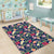 Tropical Hibiscus Red And Plumeria White Area Rug - AH - Polynesian Pride