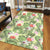 Tropical Hibiscus, Plumeria Green Area Rug - AH - Polynesian Pride