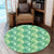 Tropical Leaves Jungle Monstera Leaf Round Carpet - AH Round Carpet Luxurious Plush - Polynesian Pride