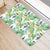 Tropical Orange Orchids Strelitzia Monstera Hawaii Door Mat - Polynesian Pride