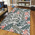 Tropical Palm Leaves And Flowers Area Rug - AH - Polynesian Pride