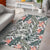 Tropical Palm Leaves And Flowers Area Rug - AH - Polynesian Pride