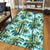 Tropical Palm Trees Blue Area Rug - AH - Polynesian Pride