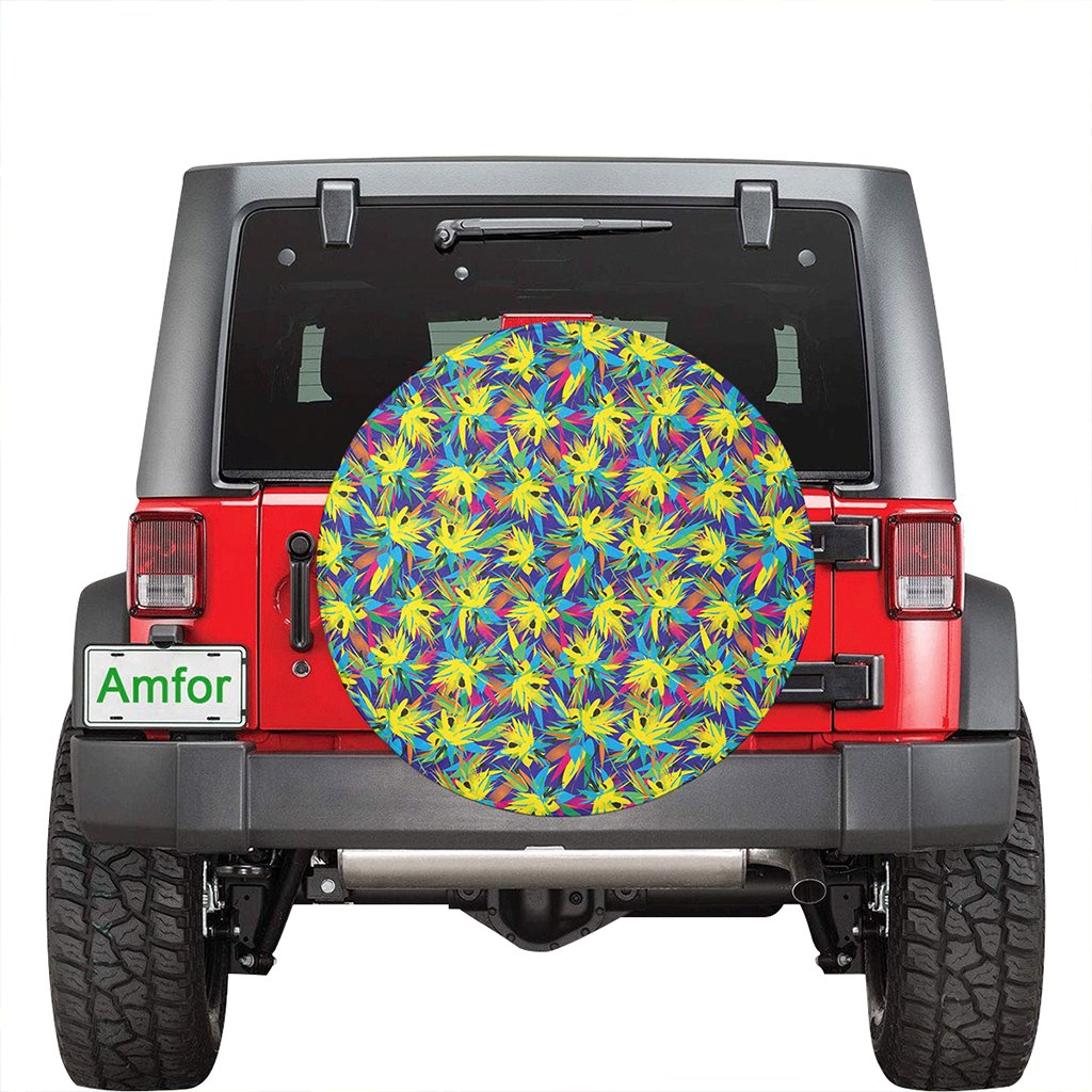 Tropical Pattern Mix Hawaii Spare Tire Cover - Polynesian Pride