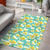 Tropical Plumeria Blue Area Rug - AH - Polynesian Pride