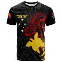 Custom Papua New Guinea 49th Independence T Shirt Tribal Turtle LT7 Black - Polynesian Pride