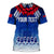 Custom Samoa Sevens T Shirt Manu Siva Tau With Ula Fala LT7 - Polynesian Pride