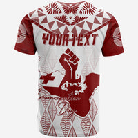 Tonga Custom T Shirt Emancipation Day Lion Style LT7 - Polynesian Pride