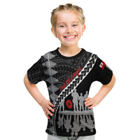 Tonga Anzac Day Black & White Kid T Shirt Lest We Forget LT7 Youth XL Size14 - Polynesian Pride