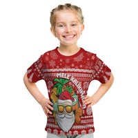 Hawaii Christmas T Shirt KID Mele Kalikimaka - Tropical Santa LT7 Youth XL Size14 - Polynesian Pride