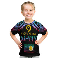 Vanuatu Proud To Be A Ni-Van - Polynesian Pattern T Shirt KID - Shefa Province LT7 Youth XL Size14 - Polynesian Pride