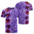 Hawaii Hibiscus Flower Polynesian T Shirt Curtis Style Purple Unisex Purple - Polynesian Pride