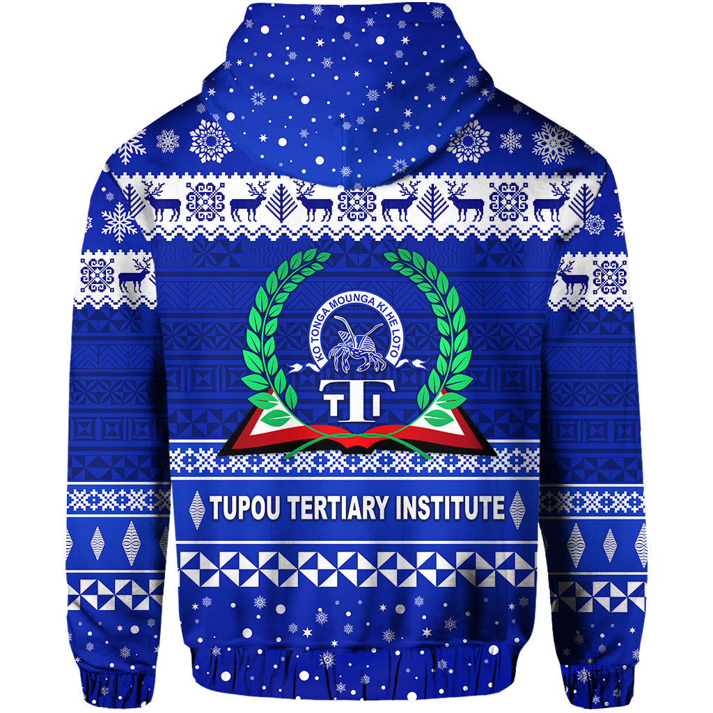 Tupou Tertiary Institute Christmas Hoodie Simple Style LT8 - Polynesian Pride