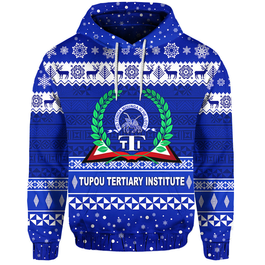 Tupou Tertiary Institute Christmas Hoodie Simple Style LT8 - Polynesian Pride