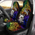 Tuvalu Car Seat Covers - Rainbow Polynesian Pattern Universal Fit Rainbow - Polynesian Pride