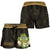 Tuvalu Women's Shorts - Polynesian Gold Patterns Collection - Polynesian Pride