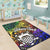 Tuvalu Custom Personalised Area Rug - Rainbow Polynesian Pattern - Polynesian Pride