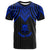 Tuvalu Custom T Shirt Polynesian Armor Style Blue Unisex Blue - Polynesian Pride