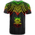 Tuvalu Custom T Shirt Polynesian Armor Style Reagge - Polynesian Pride