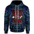 Tuvalu Zip up Hoodie Blood Runs Through My Veins Style Flag Unisex Blue - Polynesian Pride