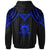 Tuvalu Hoodie Polynesian Armor Style Blue - Polynesian Pride