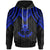 Tuvalu Custom Hoodie Polynesian Armor Style Blue Unisex Blue - Polynesian Pride