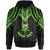 Tuvalu Custom Hoodie Polynesian Armor Style Green Unisex Green - Polynesian Pride