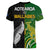 Aotearoa Rugby All Black Combine Australia Wallabies V-Neck T Shirt Aboriginal Kangaroo And Maori Fern LT9 - Polynesian Pride