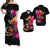 Vanuatu Tribal Polynesian Hibiscus Matching Hawaiian Shirt and Dress LT12 Black - Polynesian Pride