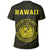 Hawaii Kakau Coat of Arms T Shirt Yellow - Polynesian Pride