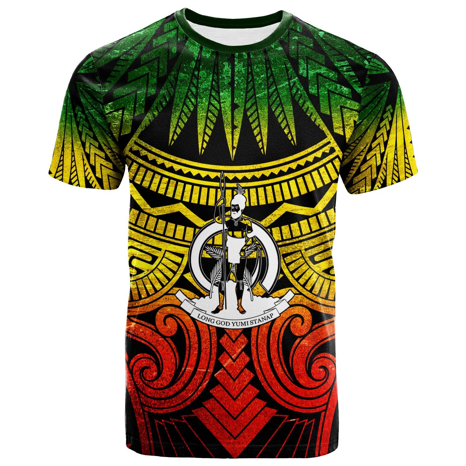 Vanuatu T Shirt Reggae Classic Vignette Style Unisex Art - Polynesian Pride