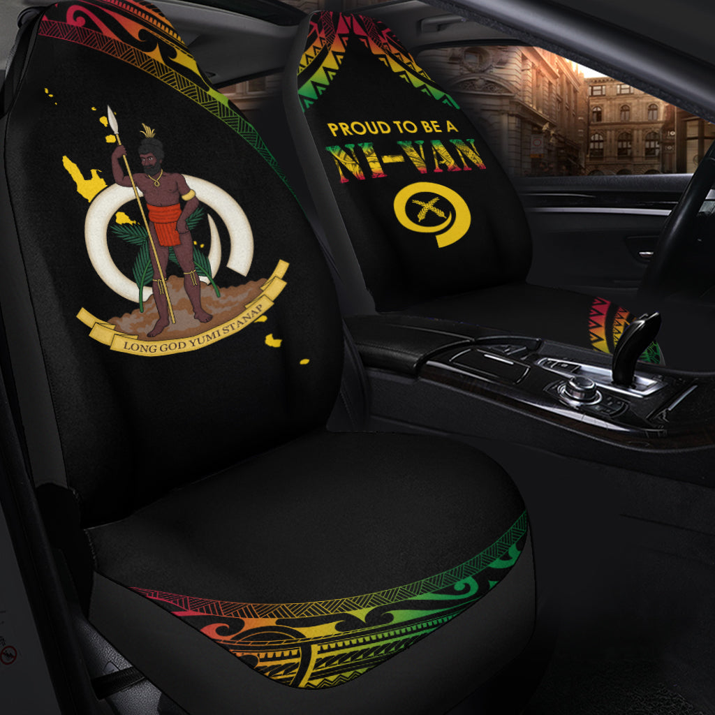 Vanuatu Proud To Be A Ni-Van - Polynesian Pattern Car Seat Covers LT7 - Polynesian Pride