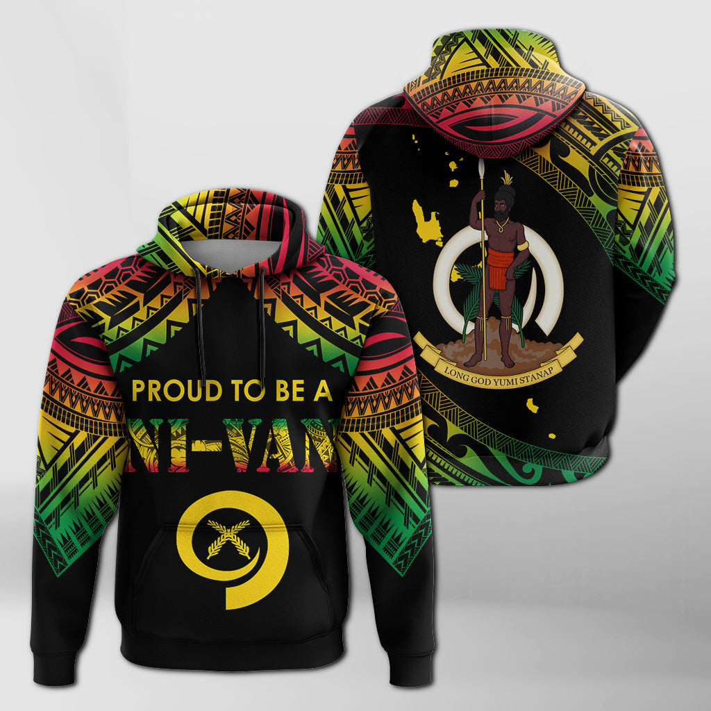 Vanuatu Proud To Be A Ni Van Polynesian Pattern Hoodie - LT7 - Polynesian Pride