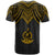 Vanuatu T Shirt Polynesian Armor Style Gold - Polynesian Pride