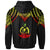 Vanuatu Custom Zip up Hoodie Polynesian Armor Style Reagge - Polynesian Pride