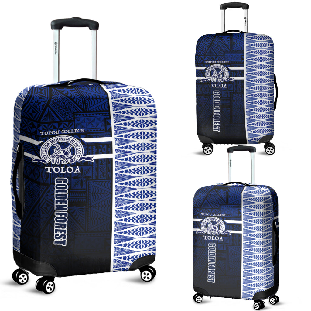 Tonga Tupou College Vaota Koula Luggage Covers LT7 Navy Blue - Polynesian Pride