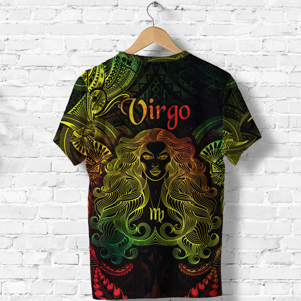 Virgo Zodiac Polynesian T Shirt Unique Style Reggae LT8 - Polynesian Pride