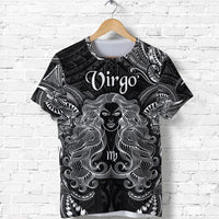 Virgo Zodiac Polynesian T Shirt Unique Style Black LT8 Unisex Black - Polynesian Pride