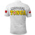 Mate Maa Tonga Rugby Polo Shirt Tongan Kupesi White Style LT9 - Polynesian Pride