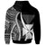 Wallis and Futuna Custom Hoodie White Tentacle Tribal Pattern - Polynesian Pride