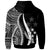 Kosrae Custom Hoodie White Tentacle Tribal Pattern - Polynesian Pride