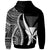 Hawaii Hoodie White Tentacle Tribal Pattern - Polynesian Pride