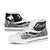 Papua New Guinea Custom Personalised High Top Shoes White - Polynesian Tentacle Tribal Pattern - Polynesian Pride