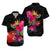 Wallis and Futuna Polynesian Hibiscus Matching Dress and Hawaiian Shirt LT12 - Polynesian Pride