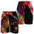 Wallis and Futuna Men's Shorts - Tropical Hippie Style Black - Polynesian Pride