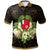 Wallis and Futuna Polo Shirt Polynesian Gold Patterns Collection Unisex Black - Polynesian Pride